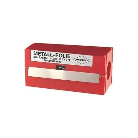 Holex Shim Stock 150x2500 mm, Stainless Steel, Thickness: 0.05 mm 478720 0,05